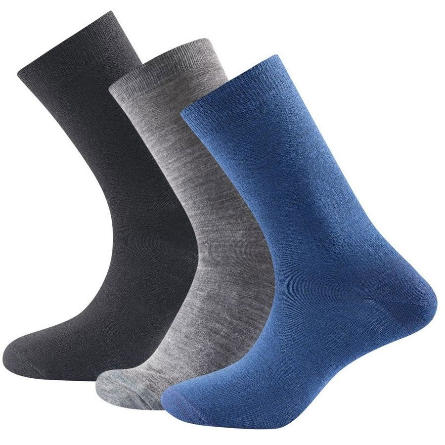ponožky DEVOLD Daily Light Socks 3-Pack indigo mix